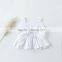 S33542W Baby Girl Dress Backless Summer Girls Dress with Bow Cute Toddler Dress