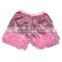 giggle moon remake girls matching icing short sequins pants girls chevron Three ruffles pants