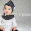 2pcs Hat & Bib Scarf Set, 100% Cotton Soft Touch Baby Hat Scarf Set