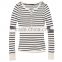 2016 China Manufacturer Shandao Latest Casual Style Autumn Long Sleeve Bodycon Striped Knit Cotton Women Fashion Tops
