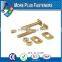 Made In Taiwan Brass Closet Hex Head Zinc Plated Draw Bolt