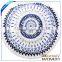 100% Cotton velour reactive printed round towel beach