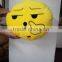Promotional emoticon soft and custom emoji pillow