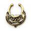 2017 Septum Clicker,Fake Septum Ring,Nose Ring Body Piercing Jewelry with Gems