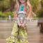  wholesale child clothes girls ruffle icing pants floral printed icing ruffle pants