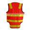 Road safety jackets with PVC reflective tape