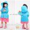 Hot Selling Girls Windproof Raincoats Kids Nylon Custom Rain Coat For 1-10 T