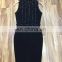 wholesale 2017 new High quality evening dresses Black sleeveless heavy handmade rivet beading bandage dress