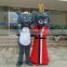 100% handmade hot sale customized wolf mascot costume for adults