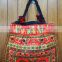 Thailand handmade festival hmong JUMBO Pom Pom fabric Tote Bag hmong hill tribe bags wholesale