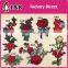 2017 flower embroidery patches colorful iron on applique fashion images iron on patches flower