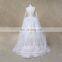 long sleeve high neck lace new ruffle wedding dress