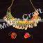 Designer Fashion Pom Pom Necklace-Indian Handmade Banjara pom pom Necklace-Vintage Gypsy Boho Pom Pom necklace