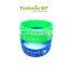 Bulk wholesale silicone fashion wristband, High quality Colorful 1 inch silicone bracelet