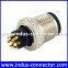 M12 watertight male 8 pins solar molded connector for raycool accessory