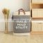 wholesale dirty clothes home center canvas laundry basket foldable custom laundry baskets square trolley with leather handle