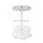 Rotatable Perspex Glass Circle Disc Test Tube Straw Rack