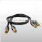 2 RCA To 2 RCA AV Cable Gold Plated RCA Audio Cable