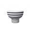 Black And White Zebra-Stripe Nordic Style Unique Ceramic Vase Decortion For Office Hotel