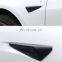 2pcs Set Matte Black Car Side Camera Protective Cover For Tesla Model 3 S X Y Decoration Cap Accessories 2013-2021