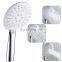 Chromed ABS plastic round high pressure bathroom rainfall shower head