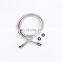 Aluminum Wire Braided Shattaf Bidet Flexible Stainless Steel Bellow Wash Basin Anti-twist Hose