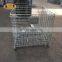 PVC coated roll metal storage cages with 4 wheels