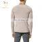 Men's high quality crewneck 100% merino wool knitted thin pullover sweater