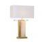 Luxury Decorate Square Alabaster Stone Base Table Lamp for Bedroom Decor Lamp