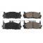 D1293 car brake disc semi-metallic brake pad and shoe for toyota camry