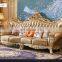 Antique living room camas genuine leather Italian design sofa set furniture