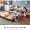 Top Quality Modern LED light children bed Cute race car shape baby bed