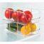 Refrigerator Organizer Bin with Removable Dividers Clear Plastic Storage Bins for Freezer, Kitchen Cabinets and Kitchen Pantry Storage
