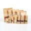 Best selling self-styled stand up kraft paper bag with window for food