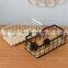 Latest Multi Functional Customized Home Goods Small Rectangular Iron Metal Wire Basket