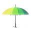 Wholesale Designer Brand Ladies Fashion Automatic Open Promotional Straight Colorful Umbrellas