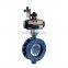ANSI Flange End  Stainless steel 304  AC220V DN50 Metal Seating Pneumatic butterfly valve