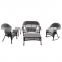 Indoor & Outdoor Chic Style 5 PCS Rattan Patio Furniture Set Garden Lawn Sofa for sale