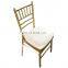 New pp plastic metallic frame dinning free church chair covers for wedding