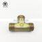 ac carbon steel plumbing hydraulic hose male tee fittings