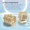 High quality crystal glass doorknob handles crystal door handle luxury wardrobe gold-encrusted single-hole small handle