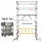 2018 hot sale Construction aluminium mobile telescopic scaffolding tower ladder