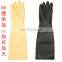Oil & acid chemical resistant Red PVC Industrial Gloves