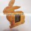 Wholesale Animal Design Rabbit Shape Natural Wooden LED Electronic Digital Alarm Clock