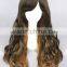 High Quality 65cm Medium Long Wave Brown Mixed Lolita Wig Synthetic Anime Wig Cosplay Hair Wig Party Wig