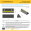 L120 Wheel Block Standard Parking Bumper Garage Wheel Stop Rubber Wheel Stops Parking Block
