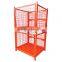 Qualified China stackable and foldable wire mesh pallet bin