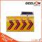 Cheap metal road work curve warning traffic sign solar traffic sign