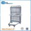 Folding factory direct metal rolling pallet cage