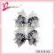 Handcraft high quality double face animal patter printing no fade ribbon bows hairgrips for girs(DW--0024)